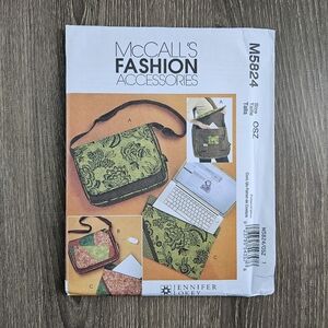 NEW McCall's M5824 Bags and Laptop Cover Pattern